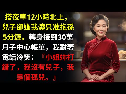 只讓我抱孫子5分鐘就被趕出醫院，轉身卻接到催款電話：『妳兒子說是妳買單。』我對著話筒講了一句話，全場死寂   【真實故事】