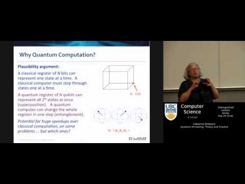Catherine McGeoch - Quantum Annealing:  Theory and Practice