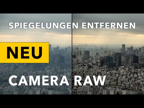 Spiegelungen entfernen mit KI in Camera RAW
