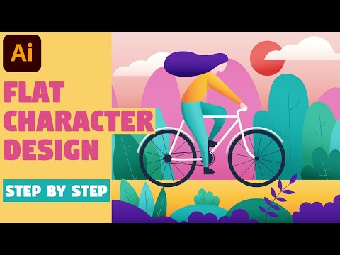 Character Illustration | Illustrator CC tutorial (FLAT DESIGN)