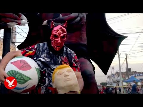 Trump grabs spotlight in Guatemala at 'burning of the devil' event