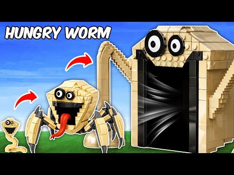 LEGO HUNGRY WORM: Building Every Level – It’s So Insane! | AM Bricks Galaxy