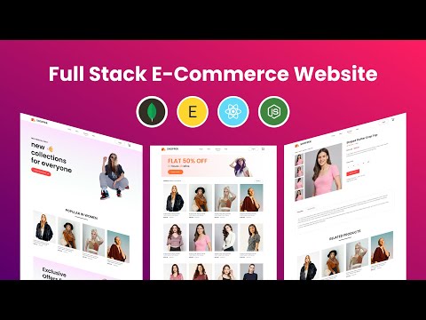 How To Create Full Stack E-Commerce Website Using React JS, MongoDB, Express & Node JS