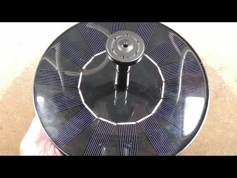 Technical look at a floating solar fountain.