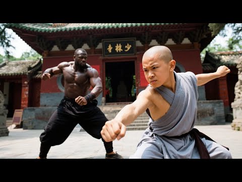Kung Fu movie! The bully wanted to burn down Shaolin Temple, but was beaten up by a 5-year-old monk!