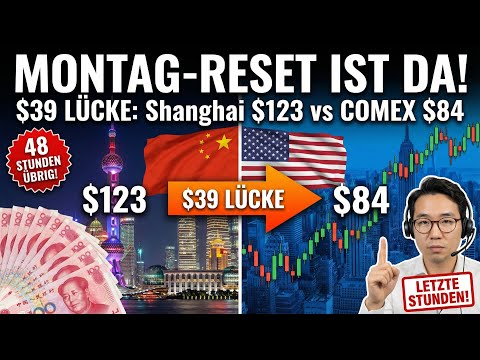 39-$-GAP: Shanghai 123 $ vs. Comex 84 $. Reset startet Montag!