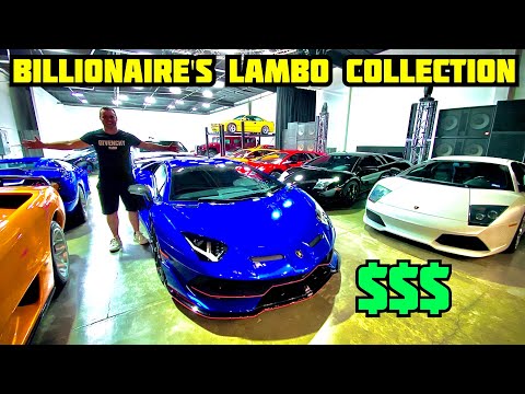 BILLIONAIRE SHOWS OFF BIGGEST LAMBORGHINI COLLECTION IN THE USA! *Rare*