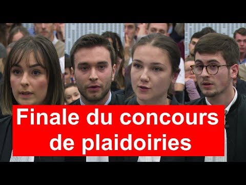 Finale du concours de plaidoiries