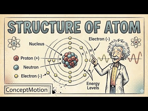 Structure of atom||Short Explanation||Animations||concept Motion