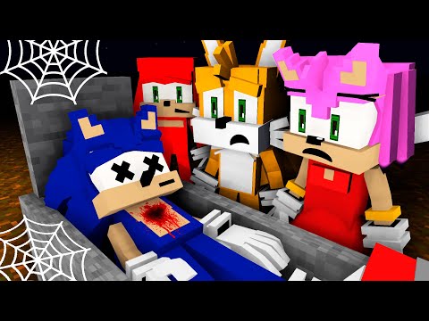R.I.P Sonic.EXE FNF Corrupted “SLICED” But Everyone Sings It | Dancing Meme (Minecraft Animation)