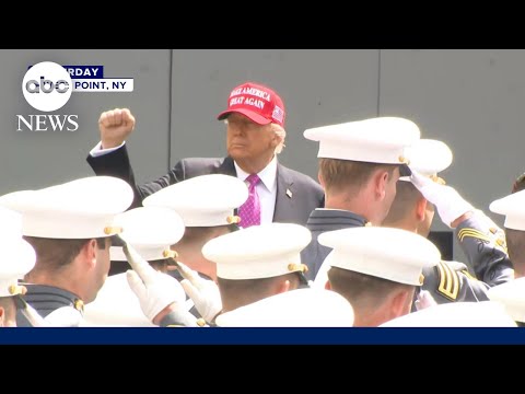 Trump touts 'golden age' of US military during West Point commencement speech
