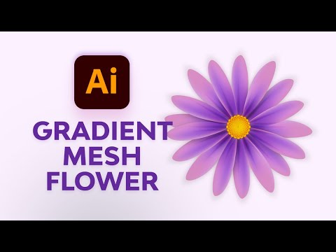 Create Simple Flowers With Gradient Mesh in Adobe Illustrator