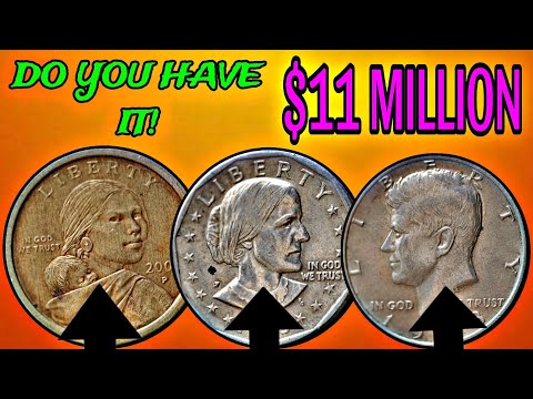 Top 6 Rare Dollar Coins Worth Millions: Susan B. Anthony, Sacagawea, and Kennedy Half Dollars!