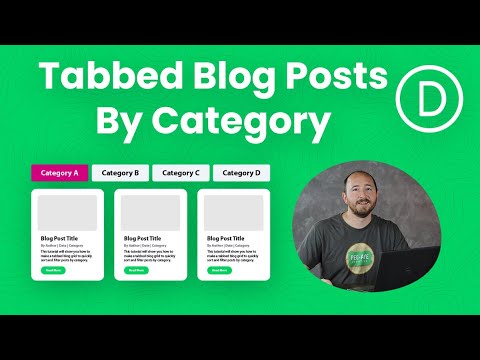 How To Make A Tabbed Divi Blog Grid By Category