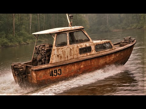 Lightning Speed – The old 23-horsepower boat engine fully restored from start to finish.