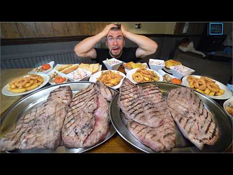 "TRULY IMPOSSIBLE" 20LB STEAK CHALLENGE (World's Biggest Steak Challenge) | Joel Hansen