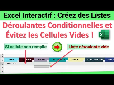 Excel Interactif : Créer des Listes Déroulantes Conditionnelles et Éviter les Cellules Vides ! 💡