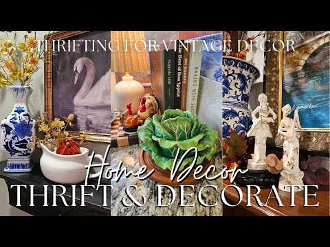 THRIFTING VINTAGE HOME DÉCOR at an ESTATE SALE | *Must See* Vintage Decorating Inspiration!