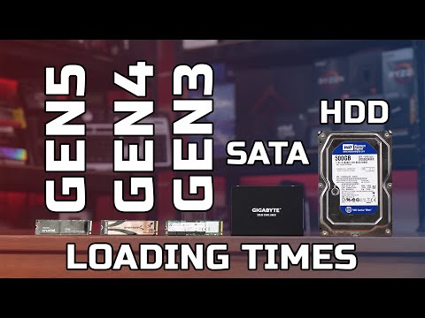 HDD vs SSDs For Gaming - Gen 5 vs Gen 4 vs Gen 3 vs SATA vs HDD