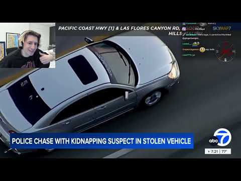 Kidnapping Suspect Police Chase | xQc Reacts