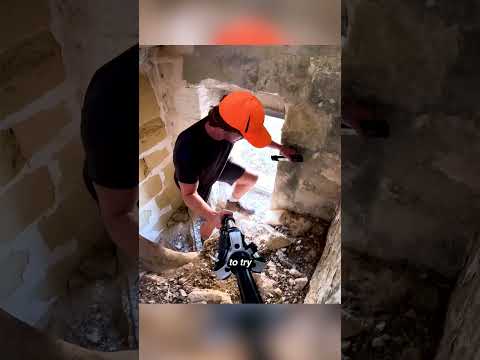 I found a mysterious tower while hiking! 😱  #exploring #adventure #hiking