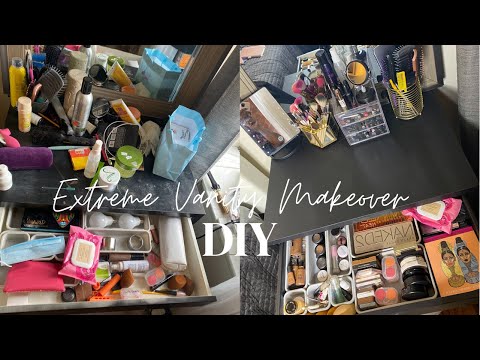 EXTREME MAKEUP DRAWER ORGANIZATION| VANITY TRANSFORMATION | 5 EASY STEPS