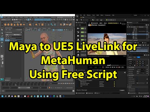 Metahuman LiveLink from Maya to UE5 with free script