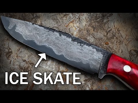 Forging A Knife From A Vintage Ice Skate