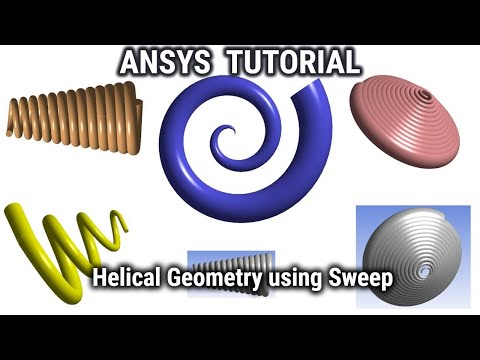 ANSYS Design Modeler | Create Helical Geometry using Sweep | ANSYS Tutorials For Beginners | CAD