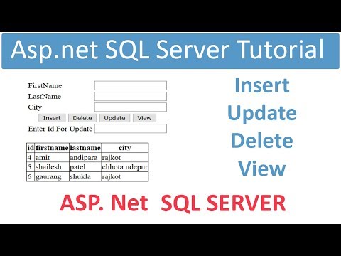 Asp.net sql server database connection tutorial