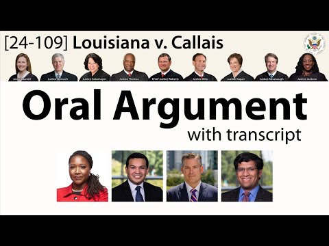 Oral Argument on racial gerrymandering: Louisiana v. Callais