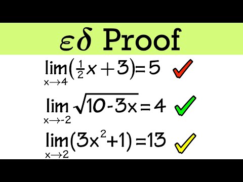 Limit proofs w/ the epsilon-delta definition! (linear, square root, and quadratic examples)