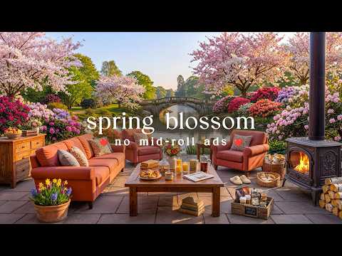 🌸 Spring Blossom Jazz (NO MID-ROLL ADS) – Cozy Piano Ambience for Relaxation & Focus
