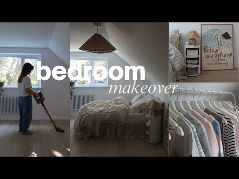 bedroom makeover | cosy room transformation in my new Cornwall home 🏡 | ASMR