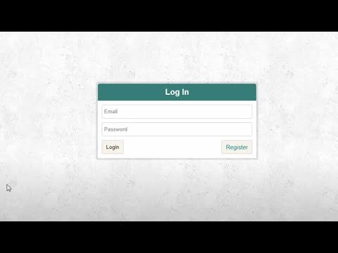 User Login & Register Form in PHP and MySQL