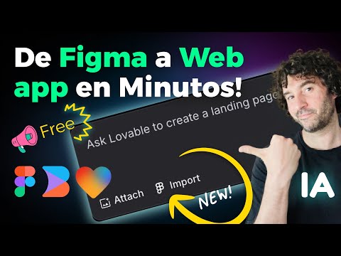 Usa Lovable para crear web App desde Figma