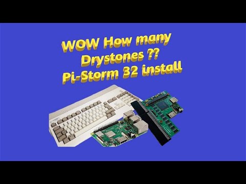 Amiga Pi-Storm 32 Lite & Emu68 install . Wow how many Drystones !!!! #amiga
