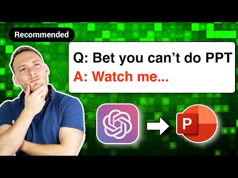 ChatGPT can create PowerPoint presentations now?!