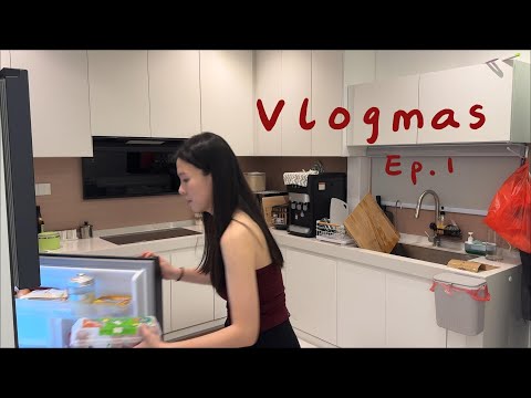 居家vlog |🎄Vlogmas ~ 布置圣诞树, 收拾我的小窝🏠，早餐蓝莓香蕉奶昔🍌