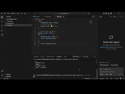 Coding | SASS (CSS Website) Variabel Data di Windows + Visual Studio Code | Tutorial Indonesia