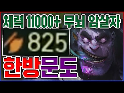 탱커가 공격력만 올리면 생기는일ㅋㅋㅋ공격력 800+ 체력 11000+ 괴물맨ㅋㅋㅋㅋ★극딜 10단계★ 탑 문도박사