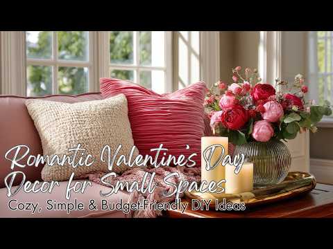 Romantic Valentineās Day Decor for Small Spaces | Cozy, Simple & Budget Friendly DIY Ideas