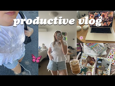 a productive & realistic week as a freelancer *getting back into a routine* (1 hour vlog!!)