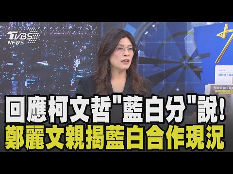 【專訪鄭麗文】鄭麗文喊:2028年一定要政黨輪替! 柯文哲拋"藍白分"喊分工合作 鄭麗文曝政黨輪替前提必藍白合 親揭兩黨現況:合作沒障礙大家放心|TVBS新聞網 @tvbsnews24live