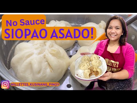 SIOPAO ASADO No Sauce Needed! Number 1 best seller and most requested! Panoorin kung paano gawin.