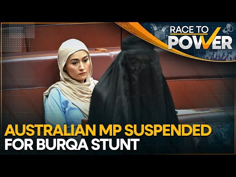 Australian Senator Pauline Hanson Causes Uproar In Parliament | Race To Power