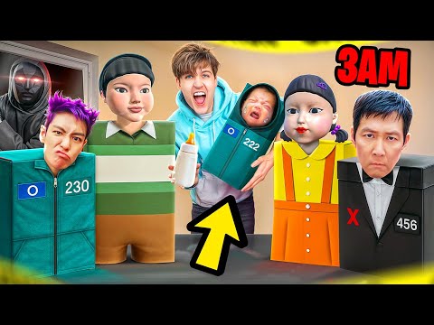 DO NOT OPEN SQUID GAME 3 MYSTERY BOXES AT 3AM...!?
