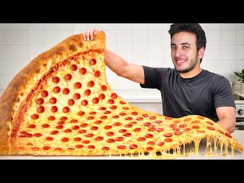 أكلت اكبر شريحة بيتزا في العالم !!🍕