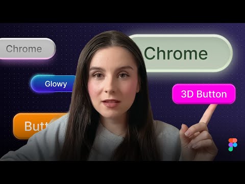 How to Design 3D, Chrome & Animated Buttons in Figma