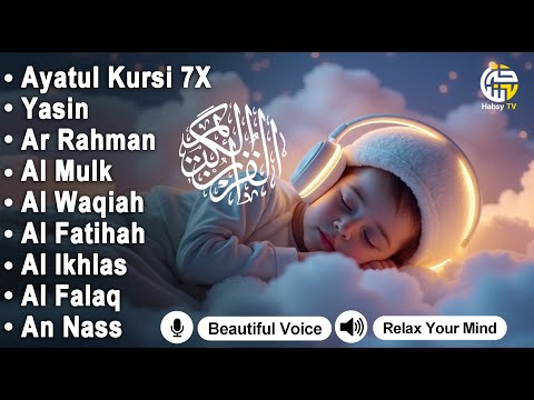 Quran recitation in a peaceful voice I Alfatiha, ayat alkursi, yasin, alwaqiah, arrahman, Alaa aqel